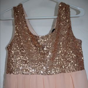 Peach Sequin Dress